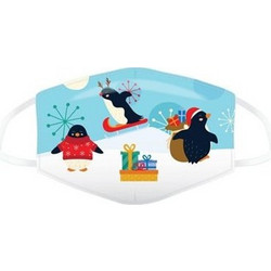 Puckator Υφασμάτινη Μάσκα Προστασίας Christmas Penguins