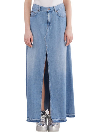 Pepe Jeans Μακριά Φούστα Τζιν Ψηλόμεση Κλος Μπλε PL901116-000