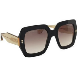 Etro 0011/S 71C/HA Γυναικεία Γυαλιά Ηλίου Τετράγωνα Κοκάλινα Μαύρα με Καφέ Φακό