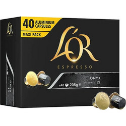L'Or Κάψουλες Espresso Onyx Συμβατές με Μηχανή Nespresso 40τμχ