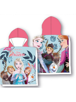 Dimcol Frozen Παιδικό Πόντσο Θαλάσσης Microfiber Γαλάζιο 50x100cm 54463144002