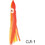 Oceanic Team Octopus Squirt Τεχνητό Δόλωμα Χταποδάκι 9cm Orange Yellow