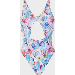 Gsecret Ολόσωμο Μαγιό Floral Γαλάζιο Φούξια C9364-28533