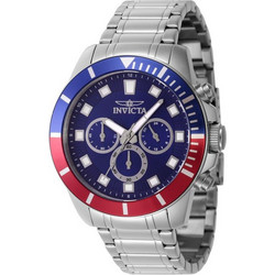 Invicta Pro Diver Ανδρικό Ρολόι με Ασημί Μεταλλικό Μπρασελέ 46041