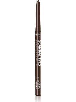 Rimmel Scandal'Eyes Exaggerate 002 Chocolate Brown Μολύβι Ματιών Αδιάβροχο Μηχανικό 0.35gr