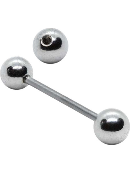 RO Accessories Γυναικείο Σκουλαρίκι Γλώσσας από Ατσάλι Ασημί G215967