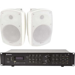 Adastra 8xBH6W+A4 Σετ Παθητικά Ηχεία Εξωτερικού Χώρου 70W Αδιάβροχα IP44 Λευκά