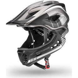 Rockbros TT-32SBTG Παιδικό Κράνος Ποδηλάτου Βουνού / Downhill / BMX / Dirt Full Face Γκρι