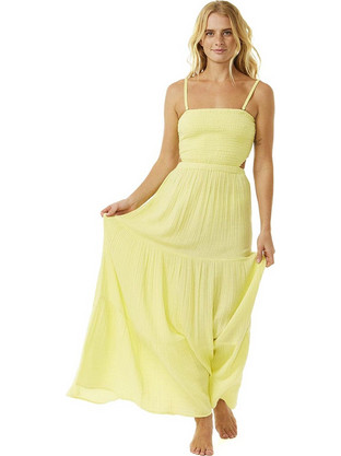 Rip Curl Maxi Καλοκαιρινό Καθημερινό Φόρεμα Κίτρινο 04SWDR-9328