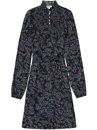 Garcia Midi Καθημερινό Φόρεμα Floral Navy Μπλε K30080-60