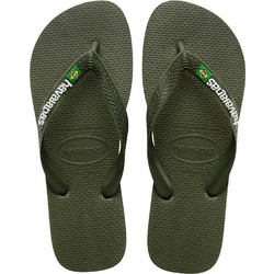 Havaianas Brasil Logo Ανδρικές Σαγιονάρες Χακί 4110850-3058