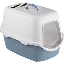 Stefanplast Cathy Filter Τουαλέτα Γάτας Κλειστή Μπλε Μ56xΠ40xΥ40cm