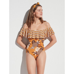 Gisela Ολόσωμο Μαγιό Strapless Πορτοκαλί 3/3386