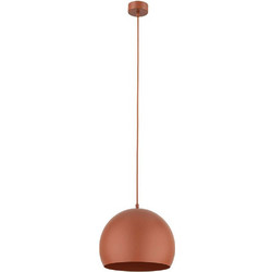 TK Lighting Zoe Κρεμαστό Φωτιστικό Οροφής Μονόφωτο E27 Κόκκινο 10175