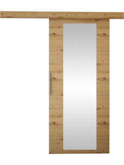 PoliHome Rubi IV Πόρτα Εσωτερική Συρόμενη Laminate με Τζάμι Φυσική 77x205cm 162419019