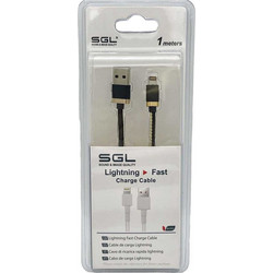 SGL R5 USB-A to Lightning Cable 1m Black 8222000099163