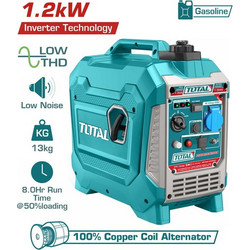 Total TP515006 Γεννήτρια Βενζίνης Βαλιτσάκι Inverter 1.5KVA