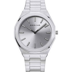 Bering Classic Ανδρικό Ρολόι με Ασημί Μεταλλικό Μπρασελέ 19641-700