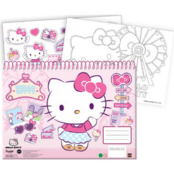 Gim Hello Kitty Μπλοκ Ζωγραφικής A4 40 Φύλλων με Αυτοκόλλητα 335-71416