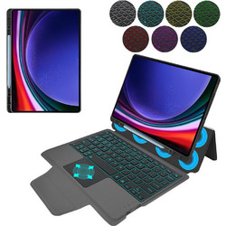 Techsuit KeyTab Pro with RGB Wireless Keyboard Pen Black (Galaxy Tab S9+)