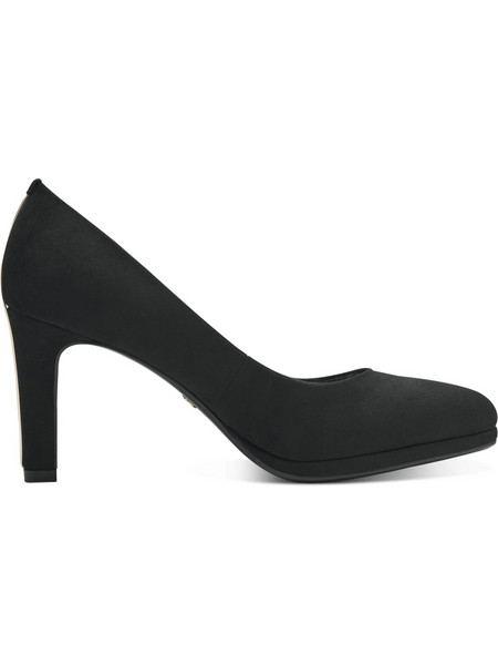 Tamaris Γόβες Suede με Τακούνι Στιλέτο & Φιάπα Μαύρες 1-22438-41-001