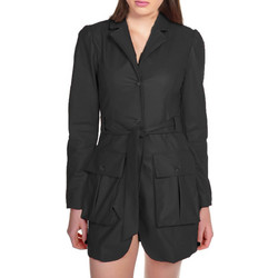 Kendall + Kylie Γυναικείο Σακάκι Μακρύ Μάλλινο Μαύρο KKW3711004