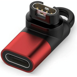 Adapter USB-C Φορτιστής Smartwatch για Garmin Venu 2 / Vivomove / Enduro / Forerunner / Approach Red