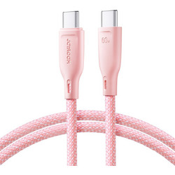 Joyroom Multi-Color Series SA34-CC3 Braided USB-C to USB-C 60W 1m Pink 6941237110176