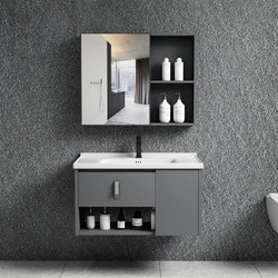 Woodwell IDEA-2 Σετ Έπιπλο Μπάνιου με Νιπτήρα & Καθρέπτη EN101,3