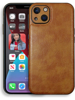 Bodycell Prestige Leather Back Cover Brown (iPhone 14)