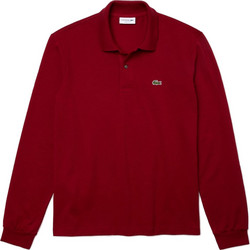 Lacoste Ανδρική Μπλούζα Polo Μακρυμάνικη Μπορντό L1312-476