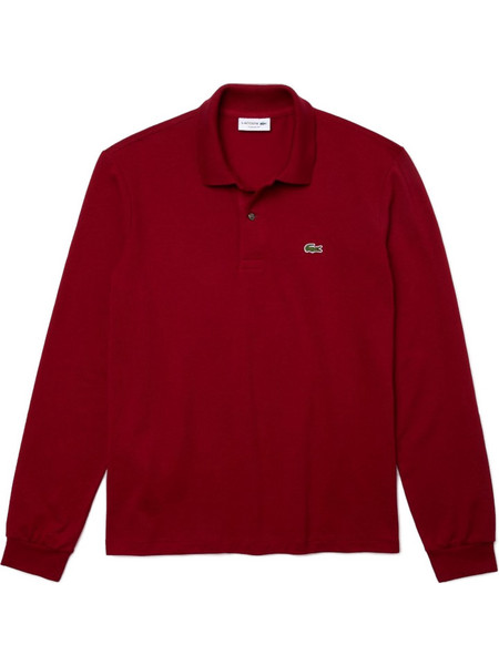 Lacoste Ανδρική Μπλούζα Polo Μακρυμάνικη Μπορντό L1312-476