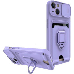 Bodycell Multifunction Ring Holder Back Cover Purple (iPhone 14 Plus)