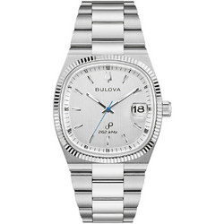 Bulova Super Seville Precisionist Ανδρικό Ρολόι με Ασημί Μεταλλικό Μπρασελέ 96B444