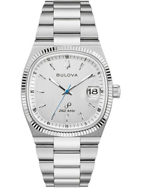 Bulova Super Seville Precisionist Ανδρικό Ρολόι με Ασημί Μεταλλικό Μπρασελέ 96B444