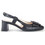 Gabor Ανατομικές Γόβες Slingback Δερμάτινες με Χοντρό Χαμηλό Τακούνι Μαύρες 42.262.57