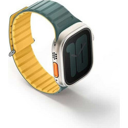 Uniq Revix Evo Reversible Λουράκι Σιλικόνης Green / Yellow (Apple Watch 42 / 44 / 45mm)
