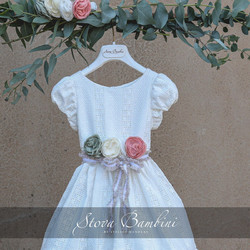Stova Bambini Βαπτιστικό Φόρεμα 2τμχ SS24G16