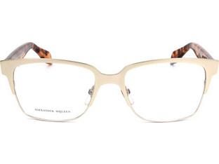 Alexander McQueen AMQ4257 8SO Ανδρικός Σκελετός Γυαλιών Οράσεως Μεταλλικός Χρυσός