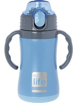 Ecolife Παιδικό Παγούρι Θερμός Ανοξείδωτο BPA Free Γαλάζιο 300ml