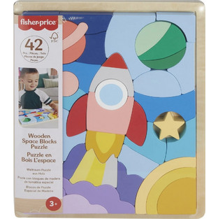 Παιδικό Puzzle Fisher-Price Ξύλινο Διάστημα 42 Κομμάτια