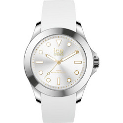 Ice Watch Γυναικείο Ρολόι με Λευκό Καουτσούκ Λουράκι 020384