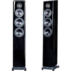 Elac Vela FS 409.2 Ζεύγος Ηχείων Hi-Fi Δαπέδου 280W 3 Δρόμων Black High Gloss
