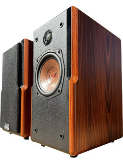 TRF WTCB 552HS Ζεύγος Ηχείων Hi-Fi Βιβλιοθήκης 160W 2 Δρόμων Brown Red