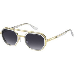 Marc Jacobs MJ782/S LOJ/9O Γυναικεία Γυαλιά Ηλίου Πολυγωνικά Μεταλλικά Χρυσά με Μαύρο Φακό