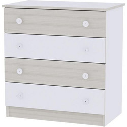 Lorelli New Βρεφική Συρταριέρα Λευκή Μπεζ 81x50x86cm 10170070036A