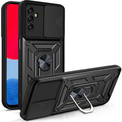 Bodycell Armo Slide Ring Holder Back Cover Black (Samsung Galaxy M34 5G)