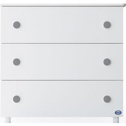 Pali Astrid Βρεφική Συρταριέρα Λευκή Γκρι 100x49x95cm