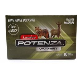 Lambro Potenza Varmint 3in Magnum Φυσίγγια Δράμια 12Cal 76mm 28βολα 10τμχ