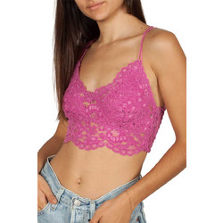 Free People Celine Μπουστάκι χωρίς Μπανέλα Φούξια F19M05006